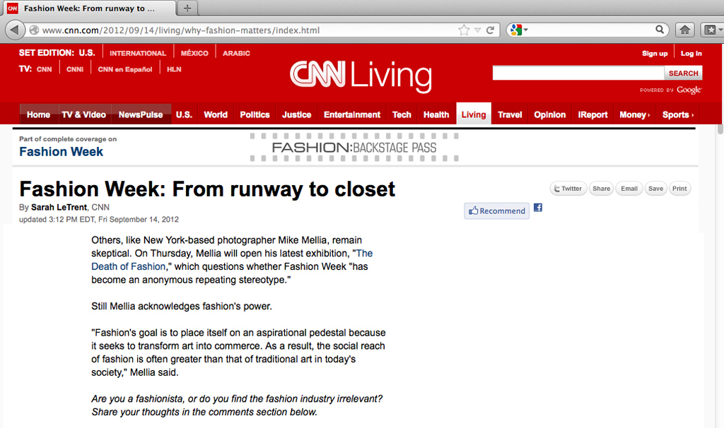 CNN mike mellia the death of fashion C