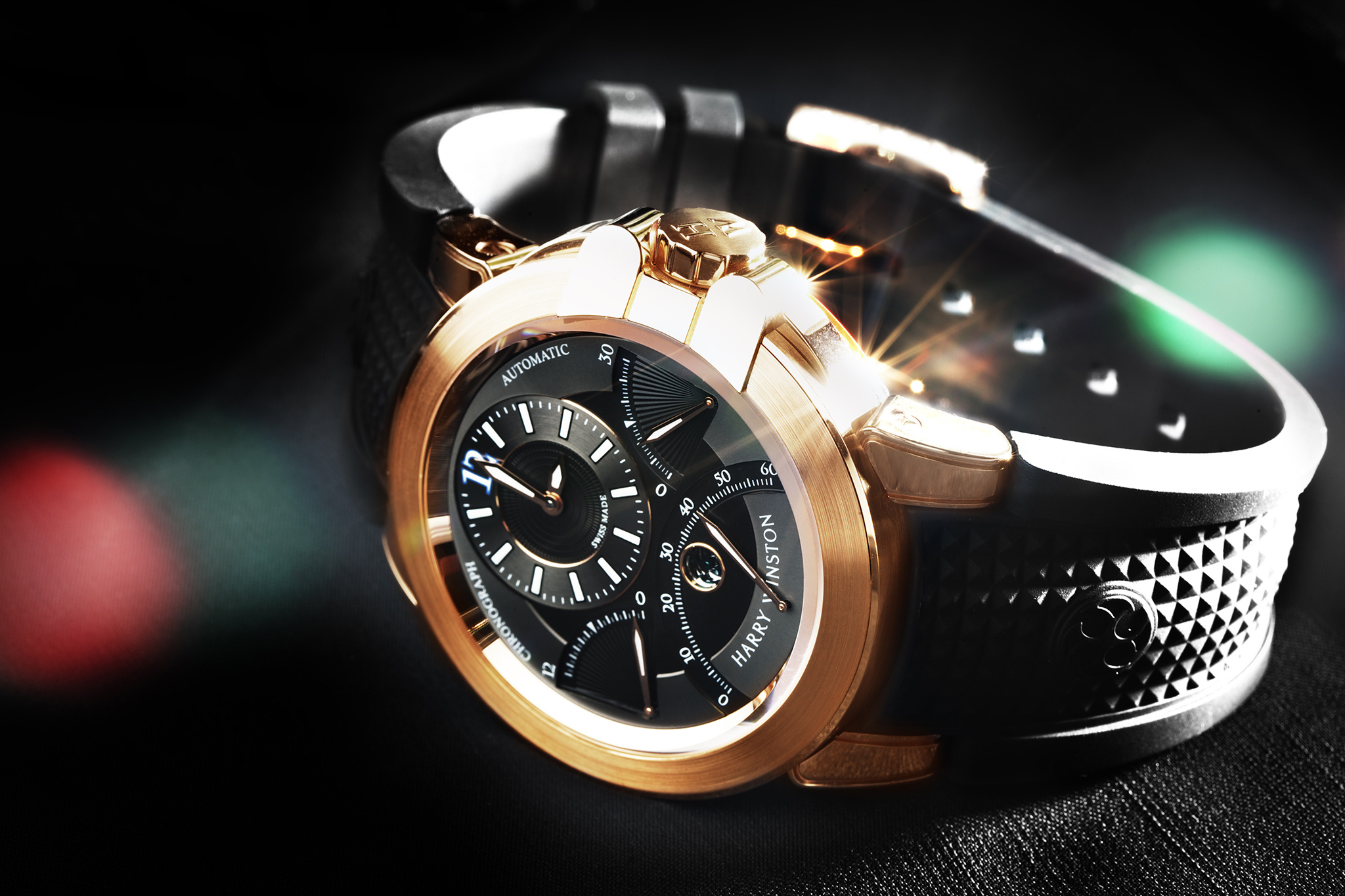 Harry Winston Triple Chronograph Rose Gold